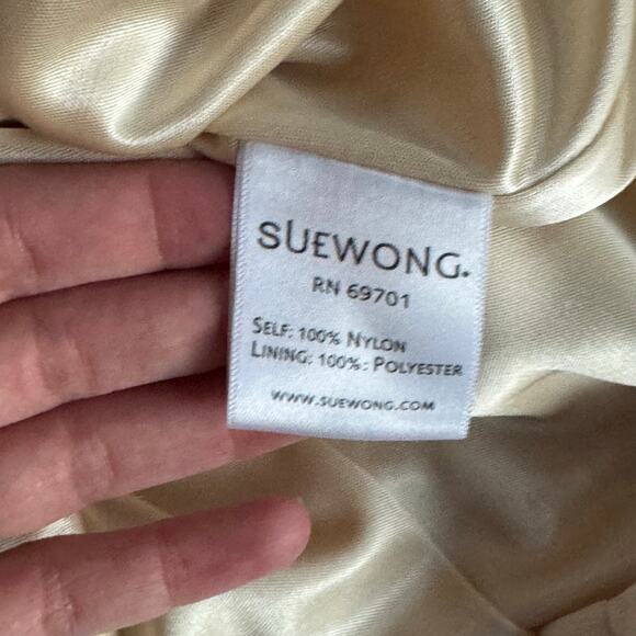 Sue Wong Embellished Cocktail Dress Size 2 Champagne Beaded - Picture 8 of 16